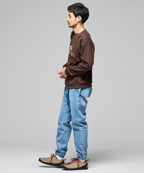 KRIFF MAYER（クリフメイヤー）の「【ストレッチ】もちのびロゴロンT（Tシャツ/カットソー・メンズ・グレー/ダークブルー/レッド/ダークブラウン/ナチュラル/ブラック/カラフル・LARGE/MEDIUM/X-LARGE）」の22枚目の写真