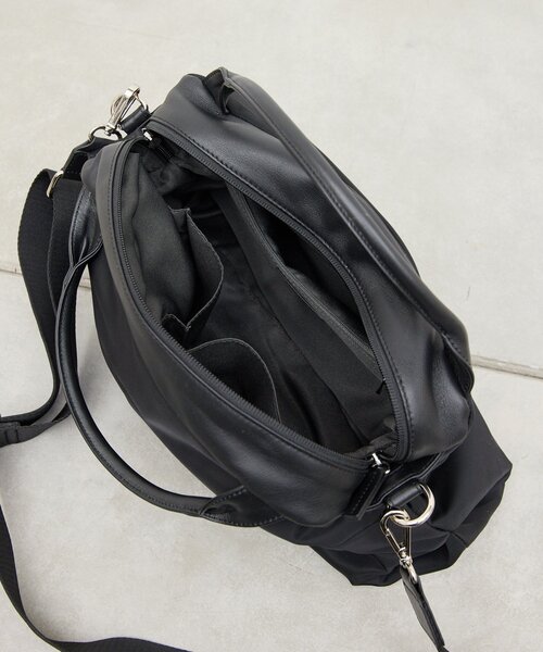 GALLARDAGALANTE（ガリャルダガランテ）の「【撥水加工】【2.718】ボストンバッグ（ボストンバッグ・レディース・ブラック/ベージュ・FREE）」の12枚目の写真