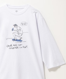 Mac-House | T-GRAPHICS ラインアート 7分袖Tシャツ(Tシャツ/カットソー)