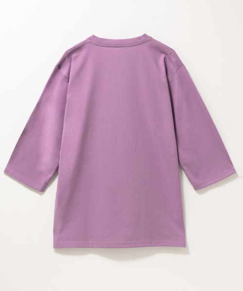 Mac-House（マックハウス）の「T-GRAPHICS ラインアート 7分袖Tシャツ（Tシャツ/カットソー・メンズ・パープル/ネイビー/ブラック/イエロー/ホワイト・S/XL/L/M）」の16枚目の写真