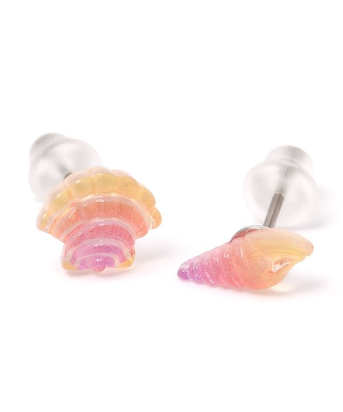 niko and...(ニコアンド)の「海モチーフSETピアス(ピアス(両耳用)・レディース・ピンク/グリーン/パープル/イエロー・0)」の7枚目の写真