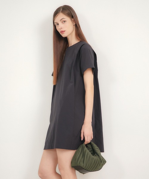 BLUEORB（ブルーオーブ）の「Cocoon bag ハンドバッグ プリーツバッグ（ハンドバッグ・レディース・ブラック/オリーブ/ベージュ・ONESIZE）」の10枚目の写真