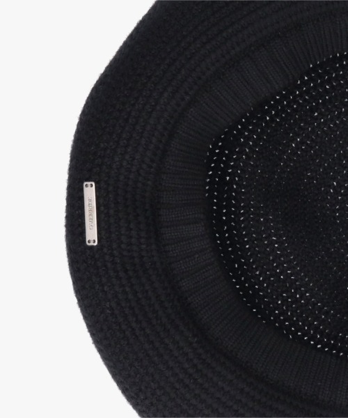 OVERRIDE(オーバーライド)の「OVERRIDE WASHABLE WOOL TAM BERET / オーバーライド(ハンチング/ベレー帽・メンズ・ブラック/グレー/ブルー・57~59cm)」の4枚目の写真