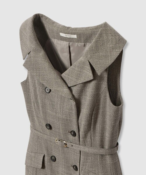 ポリツイルオフショルワンピース（ワンピース）｜ANAYI（アナイ）の