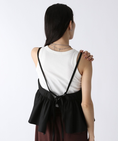 JEANASIS(ジーナシス)の「【SET UP対応】バックリボンギャザーキャミ/577307(その他トップス・レディース・ホワイト系その他/ネイビー系/ブラック・FREE)」の16枚目の写真