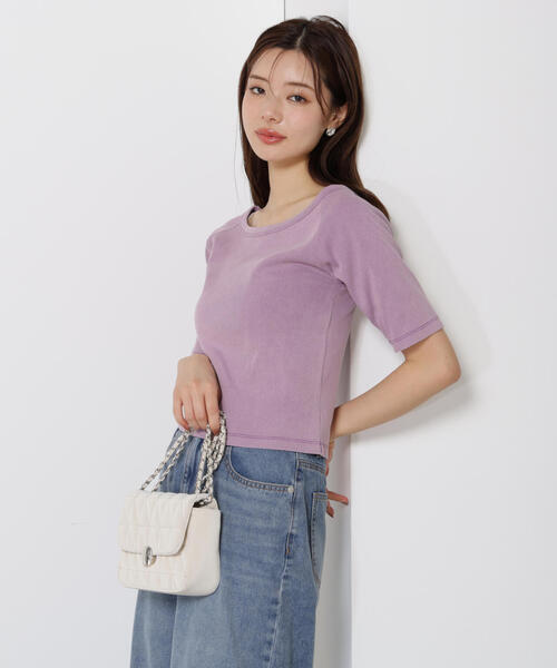 PROPORTION BODY DRESSING(プロポーションボディドレッシング)の「ピグメントリブカットソー / 1215260705(Tシャツ/カットソー・レディース・ブラック/ブルー/パープル・FREE)」の11枚目の写真