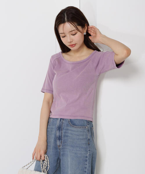 PROPORTION BODY DRESSING(プロポーションボディドレッシング)の「ピグメントリブカットソー / 1215260705(Tシャツ/カットソー・レディース・ブラック/ブルー/パープル・FREE)」の13枚目の写真