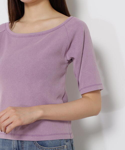 PROPORTION BODY DRESSING(プロポーションボディドレッシング)の「ピグメントリブカットソー / 1215260705(Tシャツ/カットソー・レディース・ブラック/ブルー/パープル・FREE)」の20枚目の写真