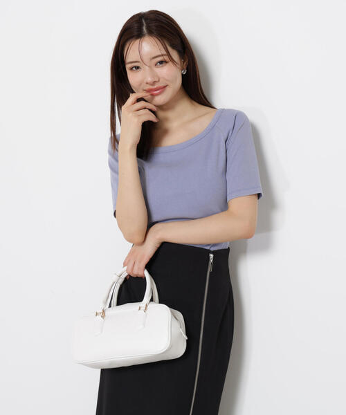 PROPORTION BODY DRESSING(プロポーションボディドレッシング)の「ピグメントリブカットソー / 1215260705(Tシャツ/カットソー・レディース・ブラック/ブルー/パープル・FREE)」の2枚目の写真