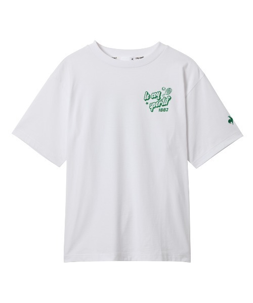 le coq sportif(ルコックスポルティフ)の「【ルコックスポルティフ】グラフィック吸汗半袖Tシャツ(Tシャツ/カットソー・メンズ・エメラルド/ホワイト/ネイビー/イエロー・M/L/XL/XXL/S)」の2枚目の写真