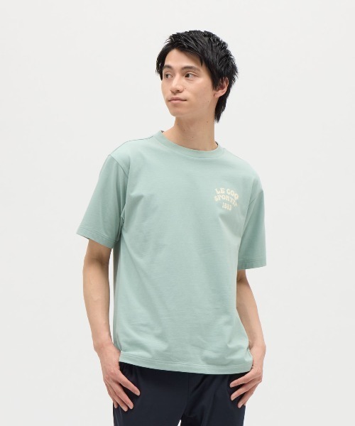 le coq sportif(ルコックスポルティフ)の「【ルコックスポルティフ】グラフィック吸汗半袖Tシャツ(Tシャツ/カットソー・メンズ・エメラルド/ホワイト/ネイビー/イエロー・M/L/XL/XXL/S)」の3枚目の写真