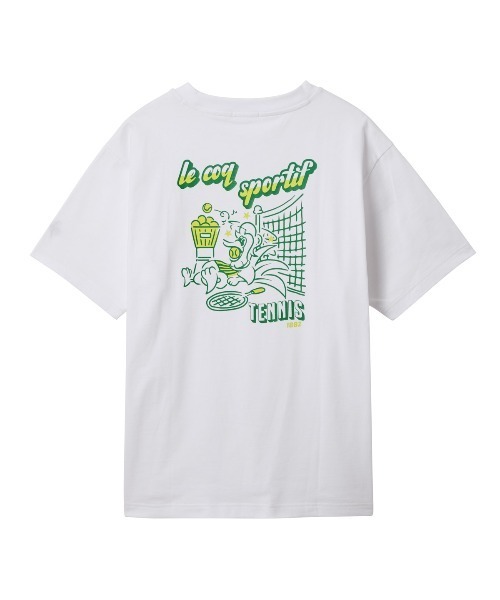 le coq sportif(ルコックスポルティフ)の「【ルコックスポルティフ】グラフィック吸汗半袖Tシャツ(Tシャツ/カットソー・メンズ・エメラルド/ホワイト/ネイビー/イエロー・M/L/XL/XXL/S)」の5枚目の写真