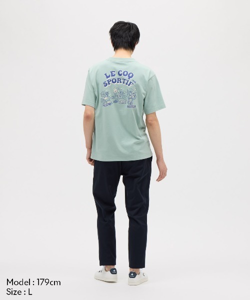 le coq sportif(ルコックスポルティフ)の「【ルコックスポルティフ】グラフィック吸汗半袖Tシャツ(Tシャツ/カットソー・メンズ・エメラルド/ホワイト/ネイビー/イエロー・M/L/XL/XXL/S)」の12枚目の写真
