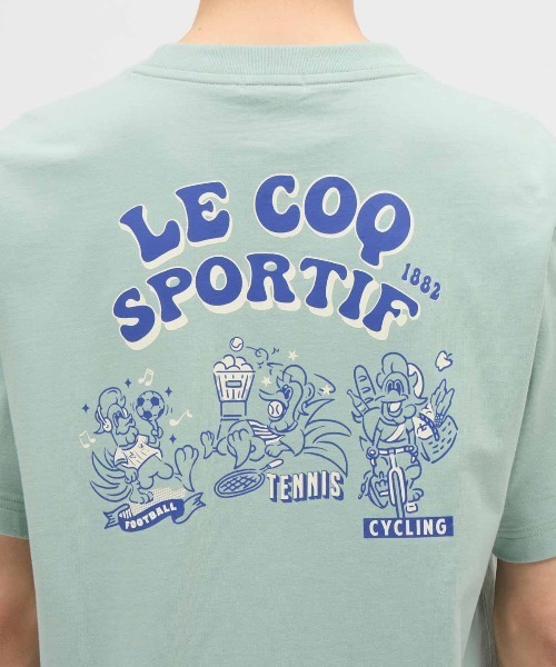 le coq sportif(ルコックスポルティフ)の「【ルコックスポルティフ】グラフィック吸汗半袖Tシャツ(Tシャツ/カットソー・メンズ・エメラルド/ホワイト/ネイビー/イエロー・M/L/XL/XXL/S)」の14枚目の写真