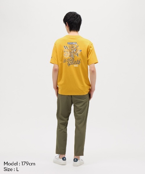 le coq sportif(ルコックスポルティフ)の「【ルコックスポルティフ】グラフィック吸汗半袖Tシャツ(Tシャツ/カットソー・メンズ・エメラルド/ホワイト/ネイビー/イエロー・M/L/XL/XXL/S)」の10枚目の写真