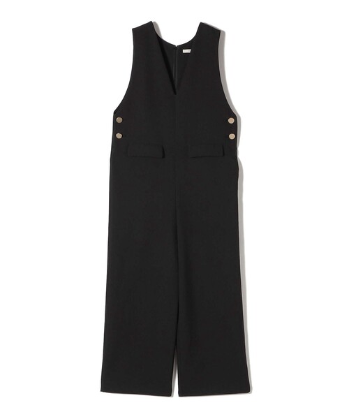 SHIPS（シップス）の「〈手洗い可能〉ハイカウント ダブルクロス オールインワン（つなぎ/オールインワン・レディース・ブラウン/ブラック・ONE SIZE）」の8枚目の写真