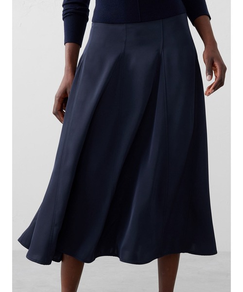BANANA REPUBLIC FACTORY STORE（バナナリパブリック ファクトリーストア）の「BANANA REPUBLIC FACTORY STORE　　ゴデットツイル ミディスカート（スカート・レディース・ネイビー/レッド/ブラック/グリーン・2/4/0/8/6）」の2枚目の写真