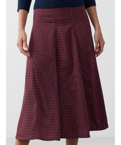 BANANA REPUBLIC FACTORY STORE（バナナリパブリック ファクトリーストア）の「BANANA REPUBLIC FACTORY STORE　　ゴデットツイル ミディスカート（スカート・レディース・ネイビー/レッド/ブラック/グリーン・2/4/0/8/6）」の4枚目の写真