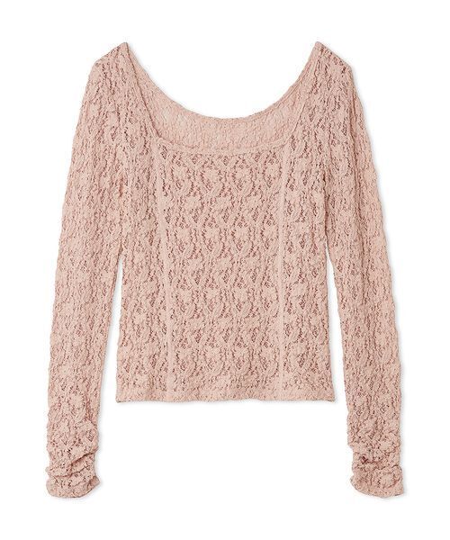 2wayスクエアネックレーストップス（Tシャツ/カットソー）｜FRAY I.D