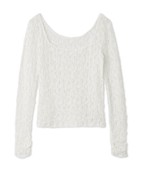 2wayスクエアネックレーストップス（Tシャツ/カットソー）｜FRAY I.D