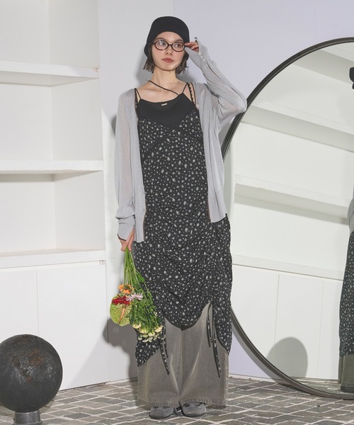 ワンピース LOVAN sophisticate flower cami onepiece lovan sophisticate flower cami onepiece