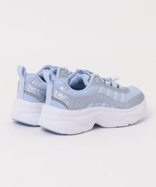 MAD FOOT（マッドフット）の「MADFOOT! マッドフット キッズ ドローコードボリュームソールスニーカー【幅広3E】厚底 子供靴 250020（スニーカー・キッズ・ピンク/シルバー/ブラック/サックスブルー・21.0cm/22.0cm/23.0cm/24.0cm/20.0cm）」の5枚目の写真