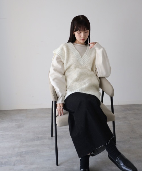 model：164cm. 着用サイズ：FREE