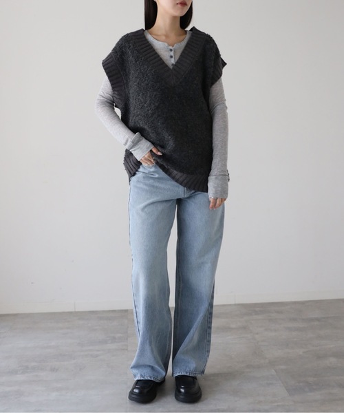 model：164cm. 着用サイズ：FREE