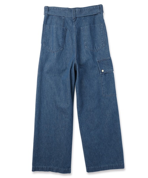 CULLNI(クルニ)の「Cargo Extra Wide Denim Pants with Long Belt(デニムパンツ・メンズ・ブラック/ネイビー/ブルー・2/1/0)」の9枚目の写真