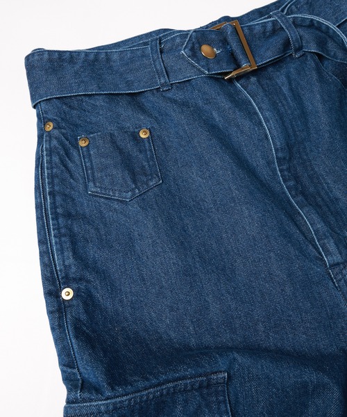CULLNI(クルニ)の「Cargo Extra Wide Denim Pants with Long Belt(デニムパンツ・メンズ・ブラック/ネイビー/ブルー・2/1/0)」の11枚目の写真