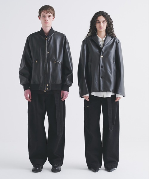 CULLNI(クルニ)の「Cargo Extra Wide Denim Pants with Long Belt(デニムパンツ・メンズ・ブラック/ネイビー/ブルー・2/1/0)」の7枚目の写真