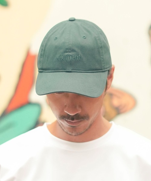 ELEMENT(エレメント)の「ELEMENT メンズ LOWCASE DAD CAP キャップ 【2025年秋冬モデル】/エレメントロゴ刺繍ダッドキャップ(帽子)(キャップ・メンズ・ブラウン系その他/グリーン系その他・FREE)」の2枚目の写真