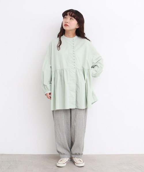 やさしいチェック 裾しぼりパンツ（その他パンツ）｜l'atelier