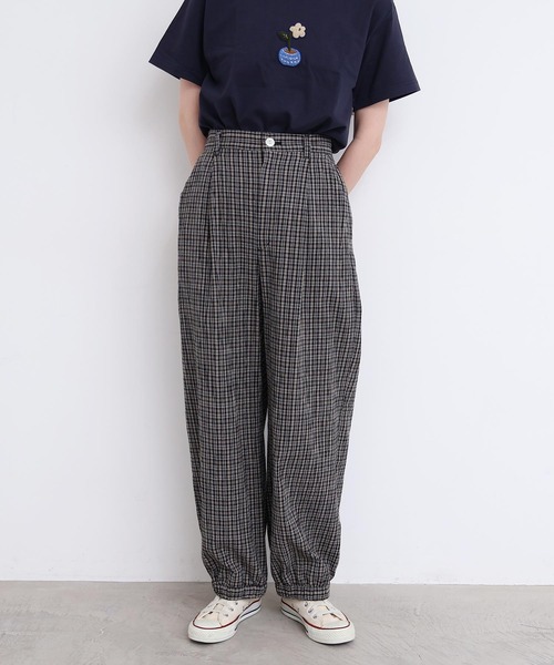 latelier du savon 麻のしぼるリボンパンツ l'atelier du savon