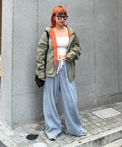 Franklin Climbing（フランクリンクライミング）の「【Franklin climbing】アルパインビンテージ加工ジャケット（ナイロンジャケット・レディース・チャコールグレー/ネイビー/カーキ/グレイッシュベージュ・MEDIUM/LARGE）」の7枚目の写真