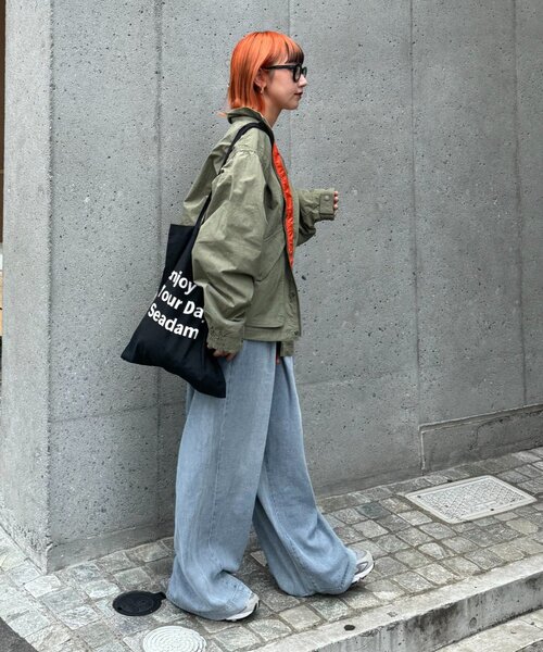 Franklin Climbing（フランクリンクライミング）の「【Franklin climbing】アルパインビンテージ加工ジャケット（ナイロンジャケット・レディース・チャコールグレー/ネイビー/カーキ/グレイッシュベージュ・MEDIUM/LARGE）」の10枚目の写真