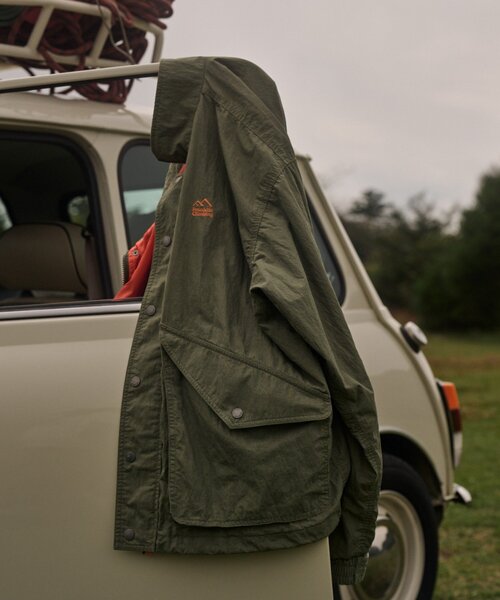 Franklin Climbing（フランクリンクライミング）の「【Franklin climbing】アルパインビンテージ加工ジャケット（ナイロンジャケット・レディース・チャコールグレー/ネイビー/カーキ/グレイッシュベージュ・MEDIUM/LARGE）」の14枚目の写真