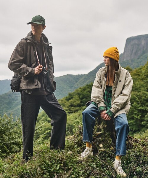 Franklin Climbing（フランクリンクライミング）の「【Franklin climbing】アルパインビンテージ加工ジャケット（ナイロンジャケット・レディース・チャコールグレー/ネイビー/カーキ/グレイッシュベージュ・MEDIUM/LARGE）」の16枚目の写真