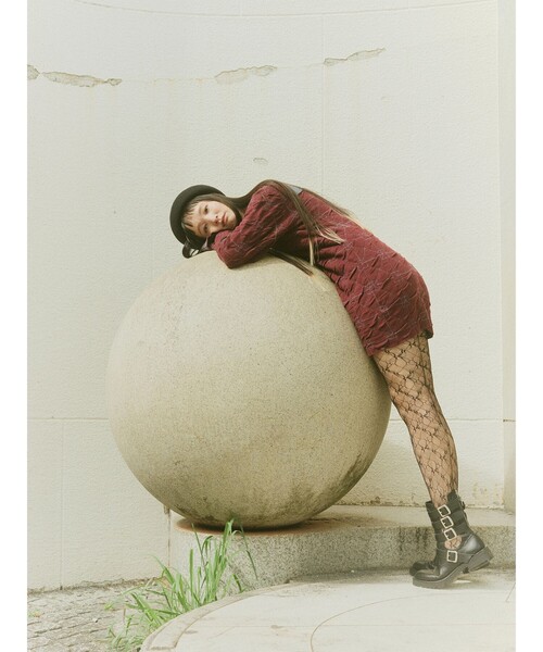Ray BEAMS(レイビームス)の「【別注】YanYan / June Dress(ワンピース・レディース・ワイン・SMALL)」の7枚目の写真
