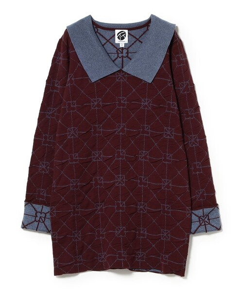Ray BEAMS(レイビームス)の「【別注】YanYan / June Dress(ワンピース・レディース・ワイン・SMALL)」の9枚目の写真