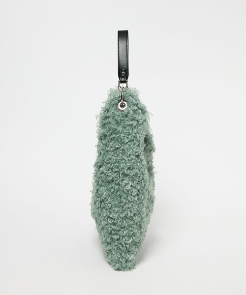 EMMEL REFINES（エメルリファインズ）の「＜EMMEL REFINES＞EM カーリー フェイクファー １ショルダー トートバッグ（トートバッグ・レディース・ケリーグリーン/ライトブルー/ダークブラウン/ライトピンク・FREE）」の8枚目の写真