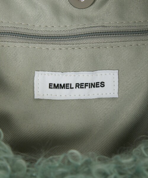 EMMEL REFINES（エメルリファインズ）の「＜EMMEL REFINES＞EM カーリー フェイクファー １ショルダー トートバッグ（トートバッグ・レディース・ケリーグリーン/ライトブルー/ダークブラウン/ライトピンク・FREE）」の15枚目の写真