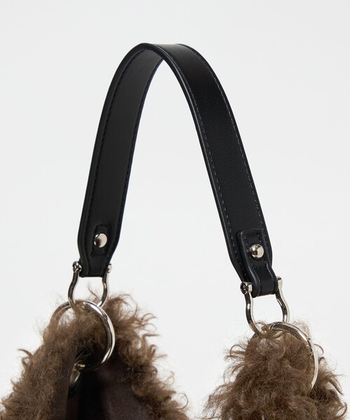 EMMEL REFINES（エメルリファインズ）の「＜EMMEL REFINES＞EM カーリー フェイクファー １ショルダー トートバッグ（トートバッグ・レディース・ケリーグリーン/ライトブルー/ダークブラウン/ライトピンク・FREE）」の18枚目の写真