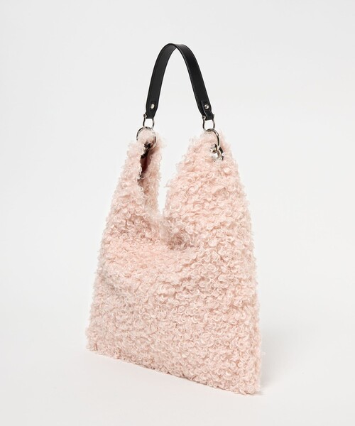 EMMEL REFINES（エメルリファインズ）の「＜EMMEL REFINES＞EM カーリー フェイクファー １ショルダー トートバッグ（トートバッグ・レディース・ケリーグリーン/ライトブルー/ダークブラウン/ライトピンク・FREE）」の21枚目の写真