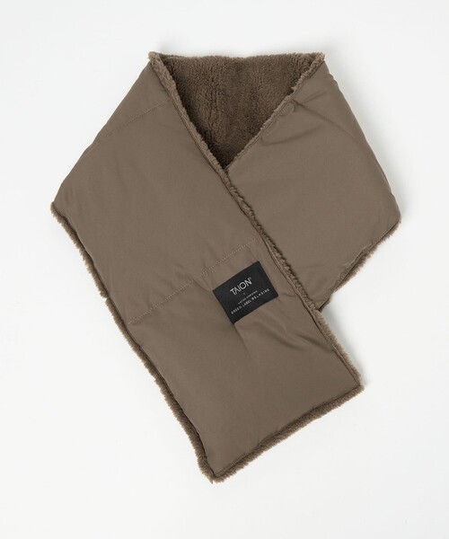 TAION（タイオン）の「【別注】＜TAION＞ダウンボア マフラー（マフラー・レディース・モカ/オフホワイト/ブラック・FREE）」の6枚目の写真