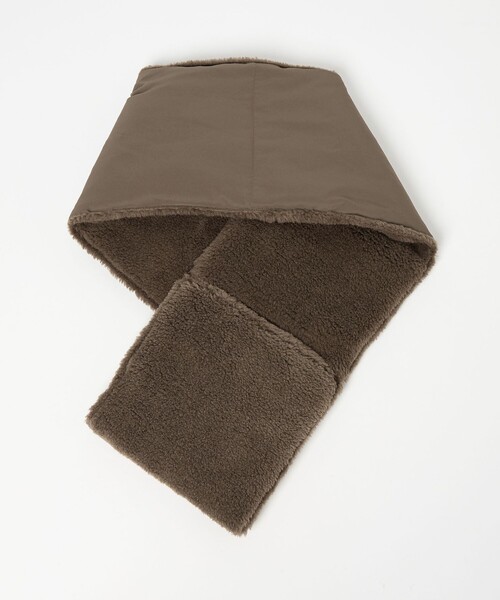 TAION（タイオン）の「【別注】＜TAION＞ダウンボア マフラー（マフラー・レディース・モカ/オフホワイト/ブラック・FREE）」の8枚目の写真