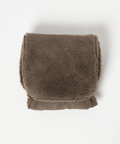 TAION（タイオン）の「【別注】＜TAION＞ダウンボア マフラー（マフラー・レディース・モカ/オフホワイト/ブラック・FREE）」の14枚目の写真