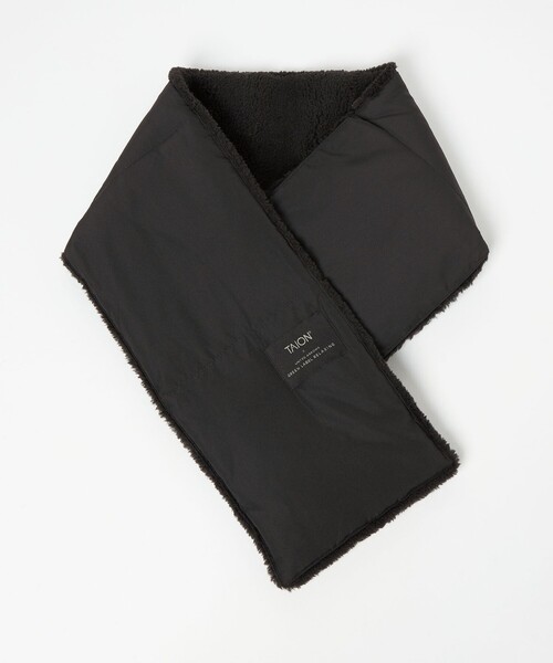 TAION（タイオン）の「【別注】＜TAION＞ダウンボア マフラー（マフラー・レディース・モカ/オフホワイト/ブラック・FREE）」の19枚目の写真