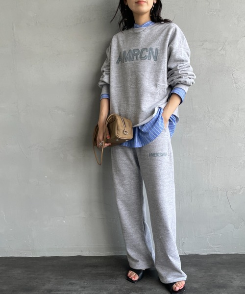 AMERICANA ロゴSWEAT Americana＞ロゴスウェット プルオーバー