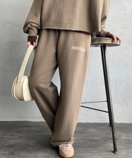 新品タグ付き アメリカーナ カフェ ロゴ スウェット 白 マイカーナ コラボ MICA&DEAL 2023秋冬 別注スウェット&新作やコラボアイテムをご